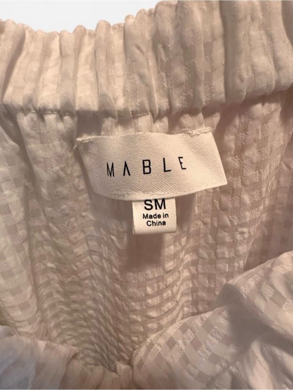 MABLE White Galway Tiered Ruffle High-Low Midi Babydoll Dress Size Small - Picture 4 of 9